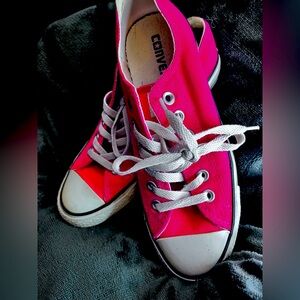 Converse Pink Canvas Sneakers